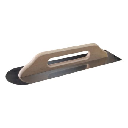 Gletieră inox, mâner lemn, 480x130 mm, LT06566