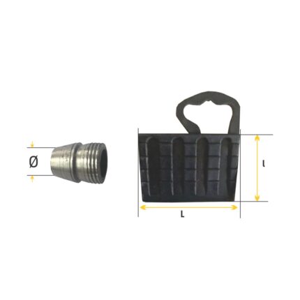 Set pană PVC și metal pentru topor, 58x80 mm, LT36140