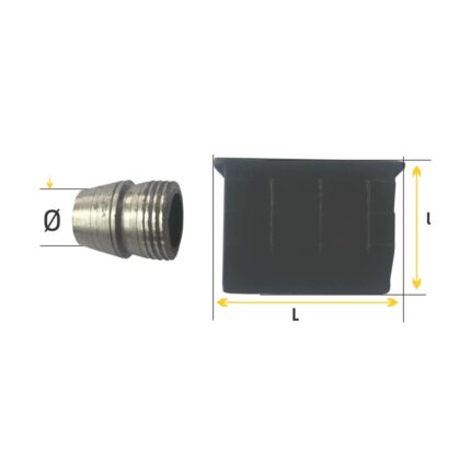 Set pană PVC și metal pentru sapă, 41x32 mm, LT36142