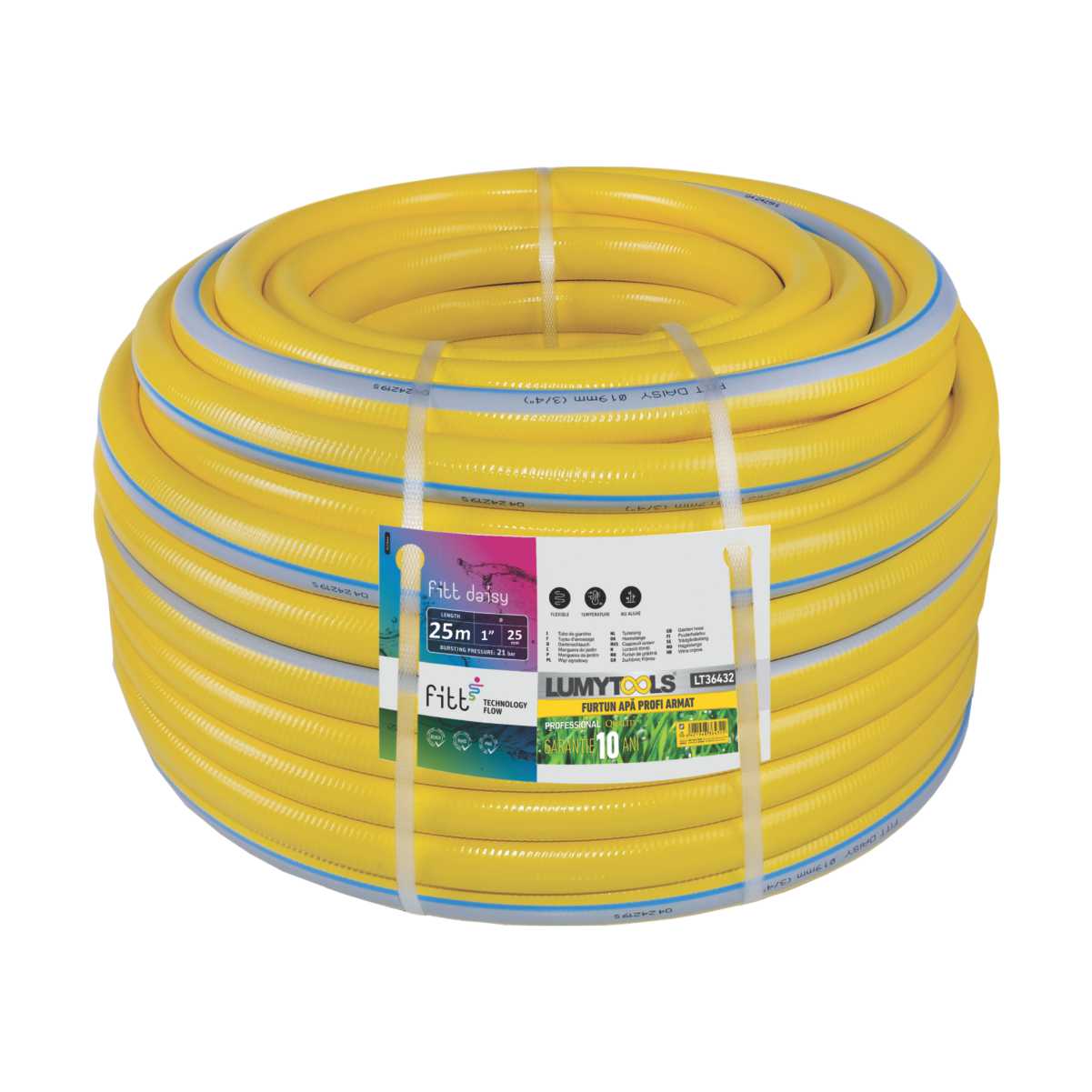 Furtun de grădină, 1″, rolă 25 m 1 Furtun apă, Profi armat, 1", rola 25 m - LT36432
