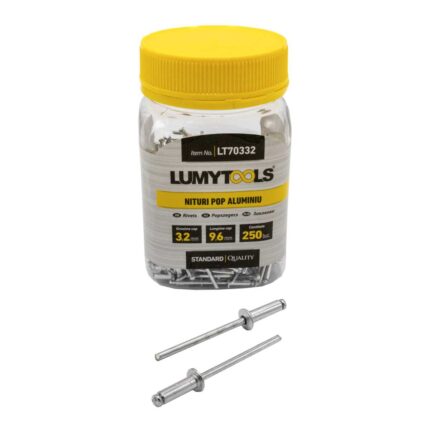 Nituri pop aluminiu, 250 buc , 9.6x3.2 mm, LT70332