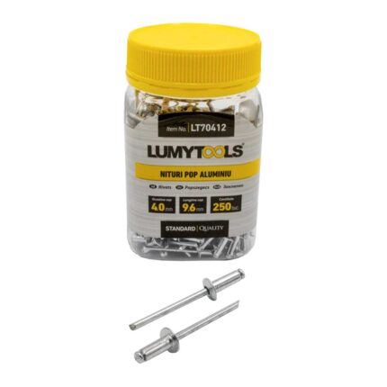 Nituri pop aluminiu, 250 buc , 9.6x4.0 mm, LT70412