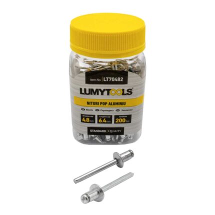 Nituri pop aluminiu, 200 buc , 6.4x4.8 mm, LT70482