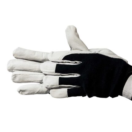 Mănușă protecție, piele-bumbac, manșetă cu scai, CE, 10" - LT74030