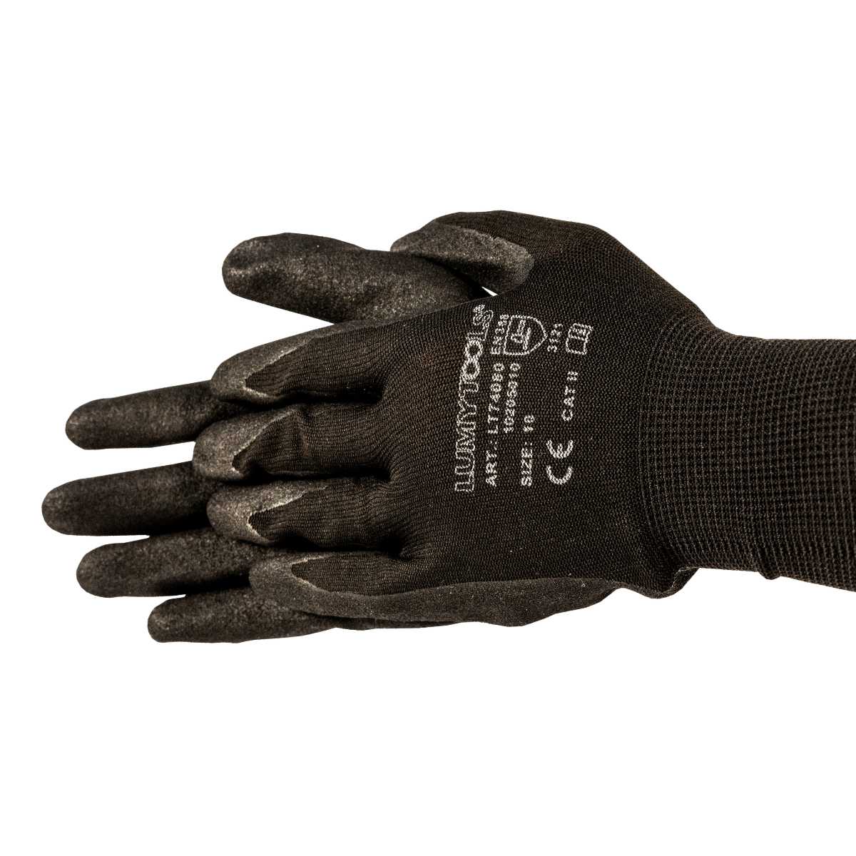 Mănuşi protecţie, nitril poros, 10" 1 Mănuşă protecţie, nitril poros, CE , 10", LT74080