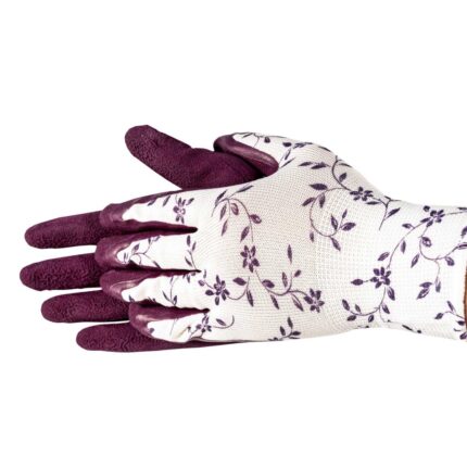 Mănușă lucru poliester, spumă latex, pentru grădină, 8", LT74108