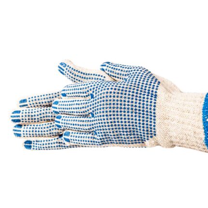 Mănuşă lucru, tricotată, puncte PVC, 10", LT74120