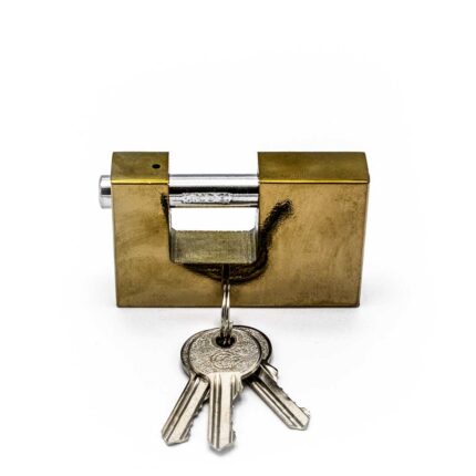 Lacăt dreptunghiular, 80x50x19mm - LT77088