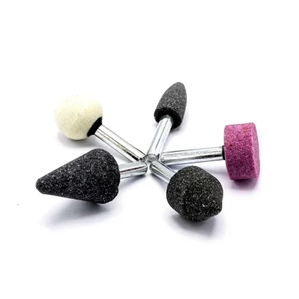 Set 5 pietre abrazive cu tijă