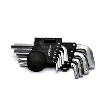 Set 10 chei hexagonale scurte