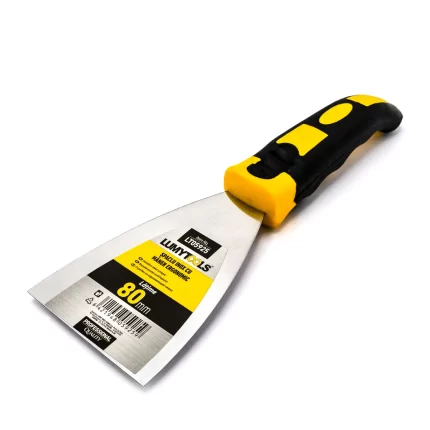 Șpaclu inox cu mâner ergonomic 80 mm