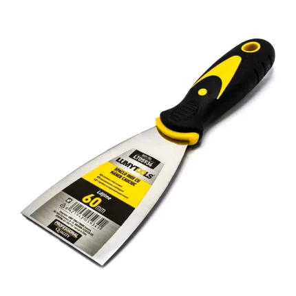 Șpaclu inox cu mâner cauciuc 60 mm