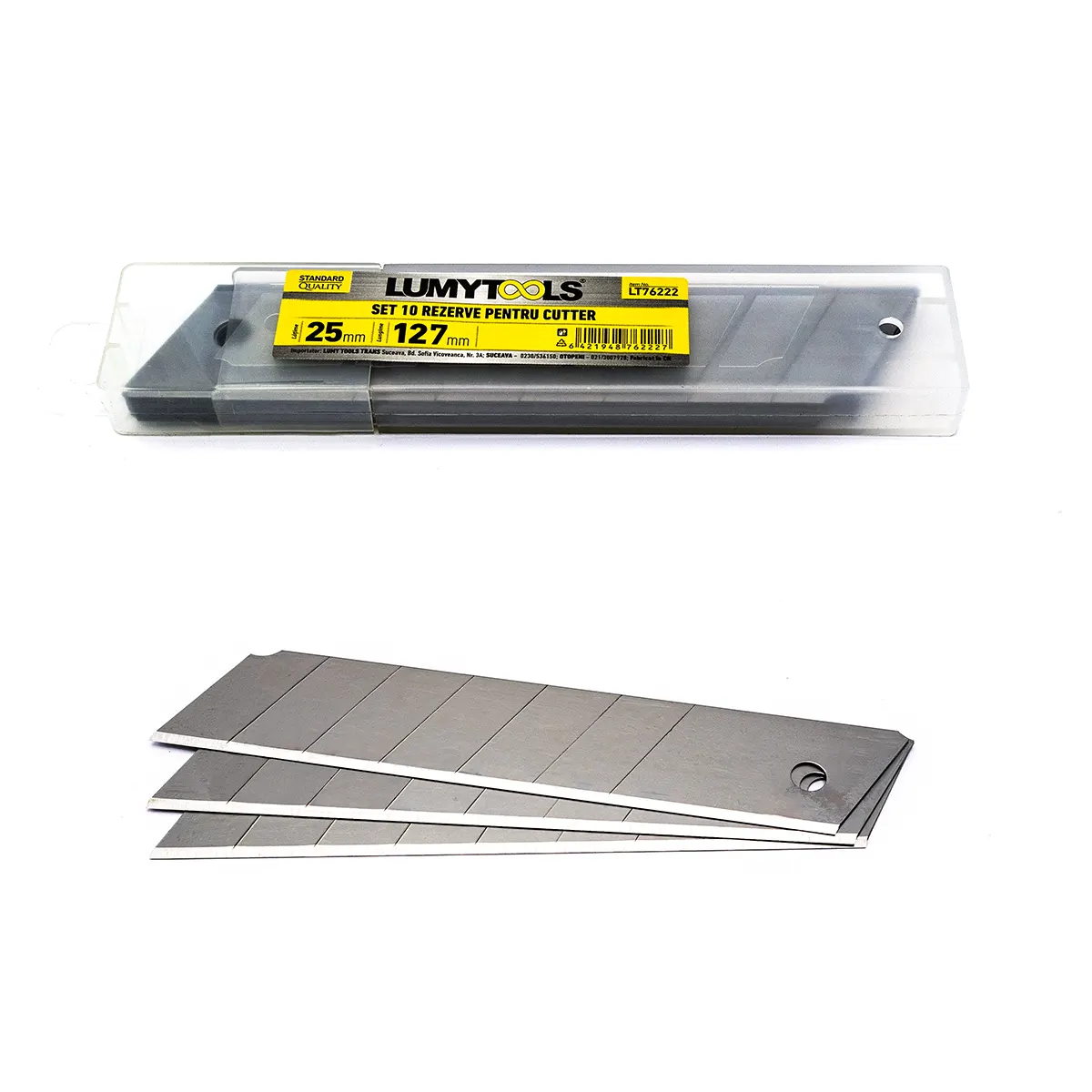 Set 10 rezerve pentru cutter, 25 mm 1 SET 10 REZERVE PENTRU CUTTER, 25 mm