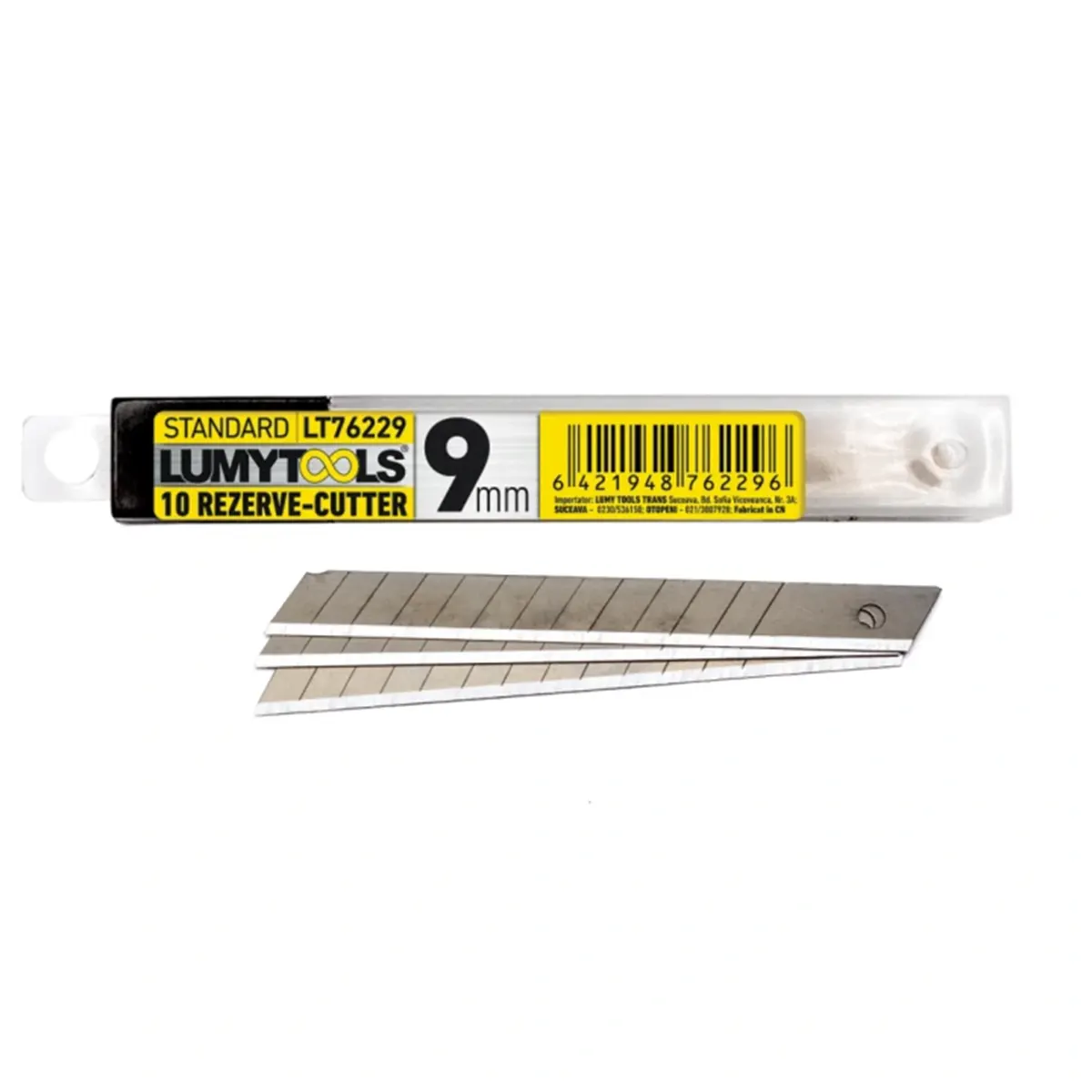 Set 10 rezerve pentru cutter, 9 mm 1 SET 10 REZERVE PENTRU CUTTER, 9 mm