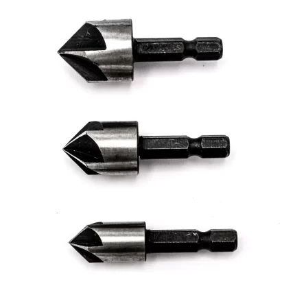 Set 3 freze pentru șanfren metal, bond, 12, 16, 19 mm